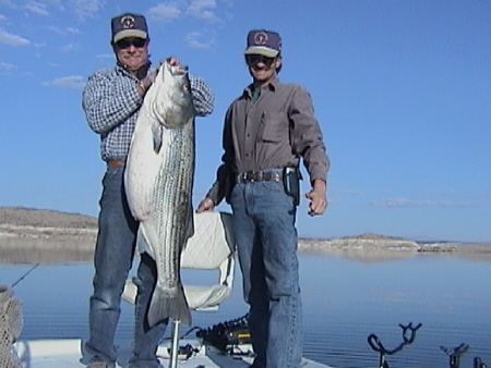 Brothers, Steve and Lew Manguso and their 43.4# Striped Bass